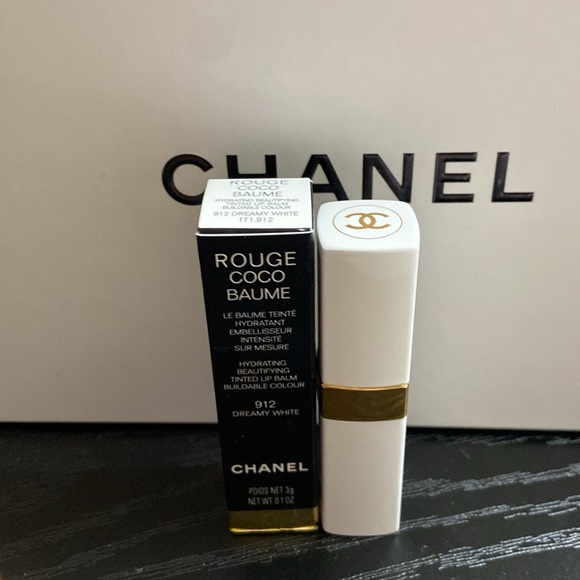 New! Chanel Rouge Coco Baume Lipstick 912 Dreamy White - Picture 1 of 5